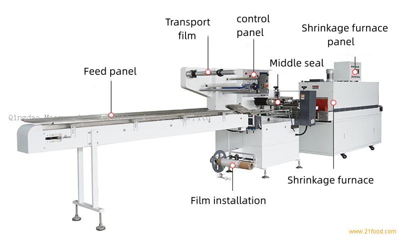 Automatic Noodle High Strength Sealing And Cutting Machine Food Heat Shrink Packaging Machine
