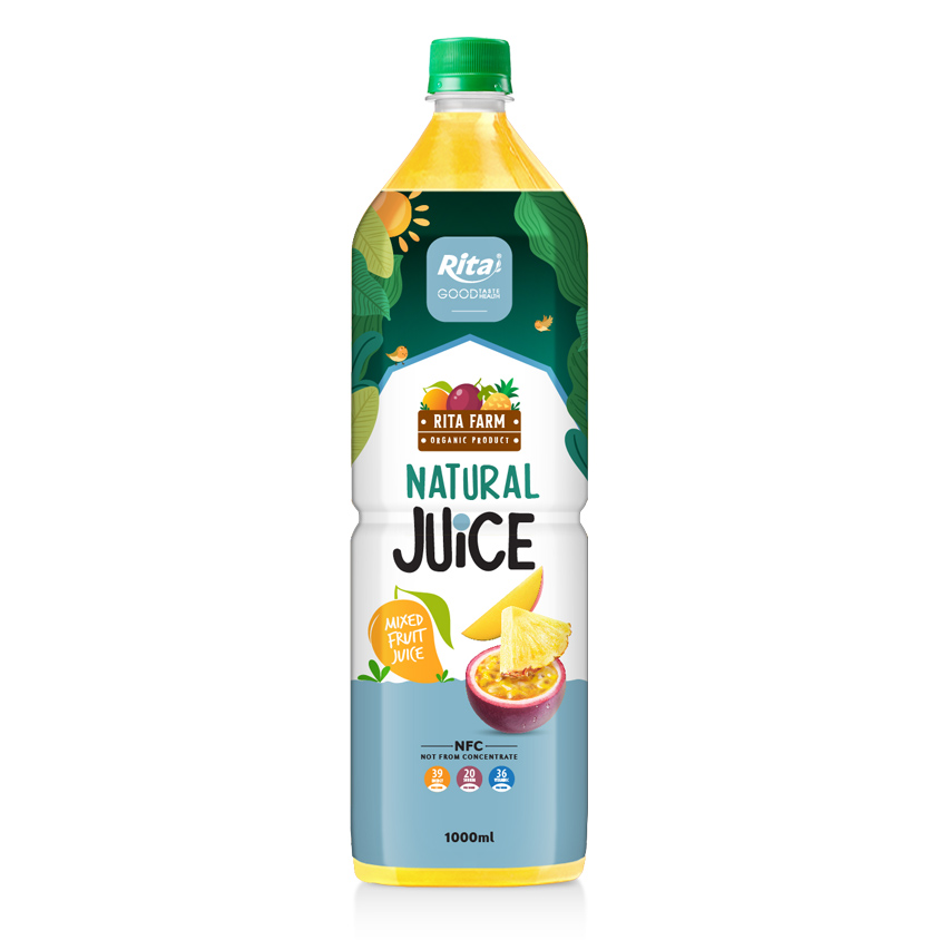 Natural Juice 1L Pet Bottle with Mixed Fruit Flavor