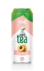 500ml VINUT Iced  Green   tea  with Peach flavor Manufacturer Wholesaler Private label OEM ODM