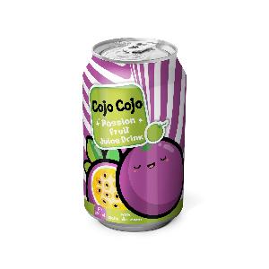330ml Cojo Cojo Passion fruit juice drink with Nata de Coco Wholesaler Private label OEM
