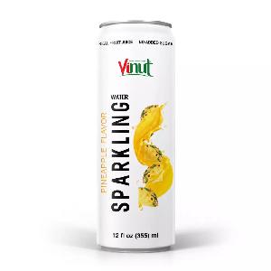 12 fl oz Vinut Pineapple Sparkling water No Added Sugar Wholesaler Private label OEM