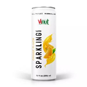 12 fl oz Vinut Orange Sparkling water No Added Sugar Wholesaler Private label OEM