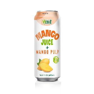 490ml Vinut 100% Mango juice with Mango pulp Wholesaler Private label OEM