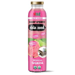 10.15 fl oz Vinut Organic Chia Seed Drink with Guava Wholesaler Private label OEM