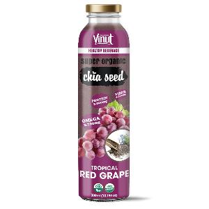 10.15 fl oz Vinut Organic Chia Seed Drink with Red Grape Wholesaler Private label OEM