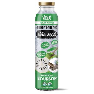10.15 fl oz Vinut Organic Chia Seed Drink with Soursop Wholesaler Private label OEM