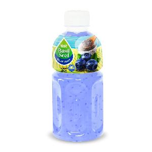 320ml Vinut Basil seed drink with Blueberry Manufacturer OEM Private label