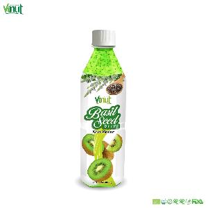 16.9 fl oz Vinut Basil seed drink with Kiwi Manufacturer OEM Private label