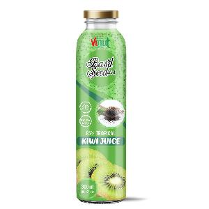 300ml Vinut Tropical Basil seed drink with Kiwi juice (85% Juice) Manufacturer OEM