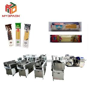 High Quality Automatic Spaghetti Long Pasta Weighing Packaging Machine One Drag Four