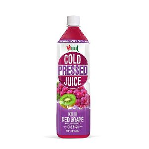 33.8 fl oz VINUT 100% Cold Pressed Fresh Kiwi & Red Grape Juice Made in Vietnam factory