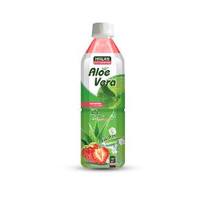 HALOS/OEM ALOE VERA MIX STRAWBERRY JUICE IN 500ML PET BOTTLE