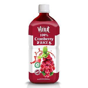 33.8 fl Oz Vinut 100%  Cranberry  juice NFC