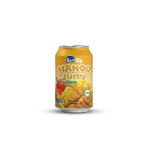 Manufacturer SunSip/OEM Mango fruit juice drink Short can 330ml