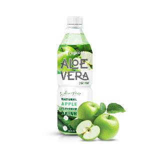 OEM Aloe vera with pulp mix apple juice 500ml pet bottle Tropical Sky