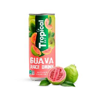 100% Tropical Pink guava juice 330ml sleek canned