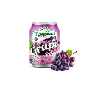 OEM supplier Grape juice with pulp Tropical Sky drink 250ml short can