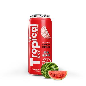 Tropical Sky Energy drink mix  water melon flavor 330ml sleek canned