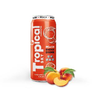 Sparkling Energy drink mix Peach flavor OEM/ Tropical sky brand Vietnam