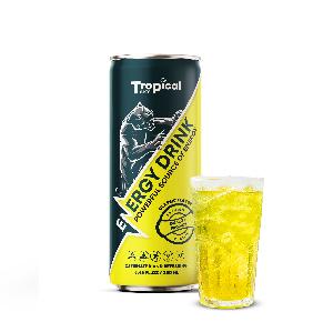 OEM/ Tropical Sky Sparkling Energy drink Classic Flavor 330ml Sleek canned