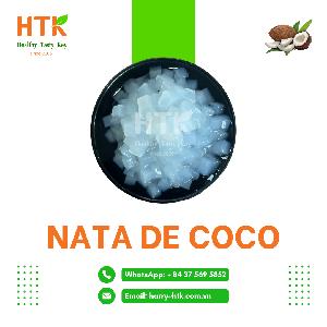 Nata De Coco in Syrup Coconut Jelly for Food and Beverage made by HTK Food Factory in VietNam