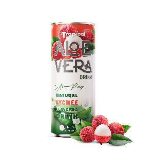 Natural  Aloe   vera   juice  with  pulp   drink  Canned Tropical Sky/OEM brand