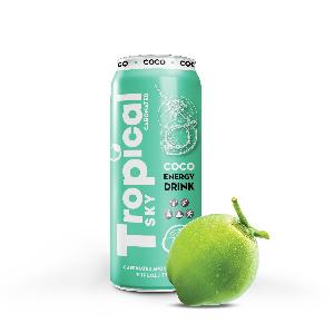 Energy drink carbonated mix Coconut flavor 330ml sleek canned
