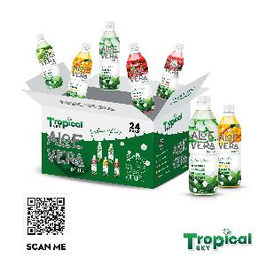 OEM Aloe vera juice with pulp drink fresh natural Aloe vera in Viet Nam