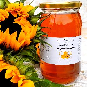 Raw SUNFLOWER HONEY Unpasteurized, Unfiltered, Unprocessed