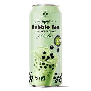 490ml Can Milk Tea Matcha Flavor