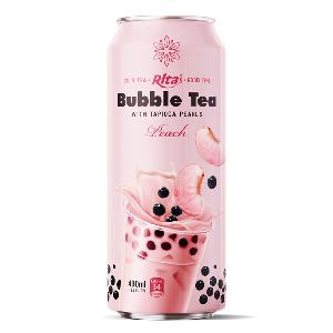 490ml Can Milk Tea Peach Flavor
