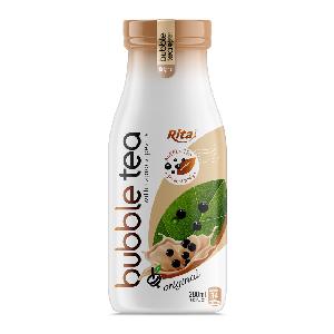 280ml Glass Bottle Bubble Tea With Topica Orginal Flavor