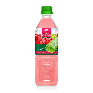 500ml Pet Bottle Aloe Vera With Pulp -  Raspberry   Flavor 