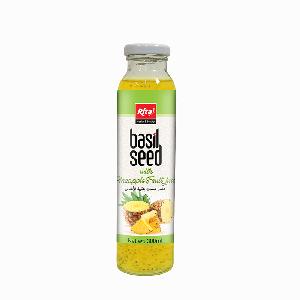 330ml Glass Bottle Basil seed - Pineapple flavor