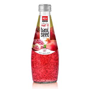 290ml Glass Bottle Basil seed - Pomefranate Flavor