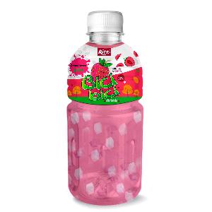 310ml Pet bottle Juice Drink With Nata De Coco - Strawberry Flavor