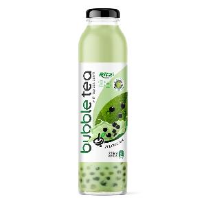 Bubble Tea 315ml Glass Bottle with Matcha Flavor