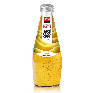 290ml Glass Bottle Basil seed -  Banana   Flavor 