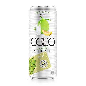 330ml Canned Coconut Water With Pulp - Melon Flavor
