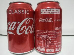 carbonated drinks coca cola 330ml cans