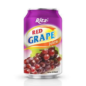 Short Can 330ml Fresh Fruit Juice with Grape Flavor