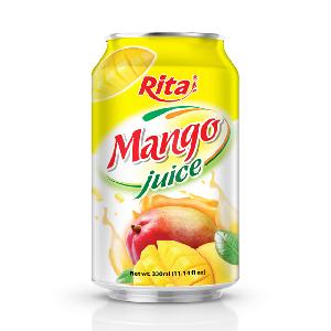 Short Can 330ml Fresh Fruit Juice with Mango Flavor