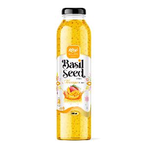 Basil Seed Drink with Mango Flavor 300ml Glass Bottle