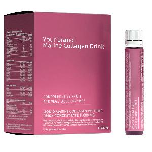 Private label 500DA Molecular Weight  collagen  Oral Liquid fruit flavor Skin  Whitening   collagen  drink
