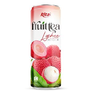 OEM ODM Peach Tea Drink 320ml Sleek Can
