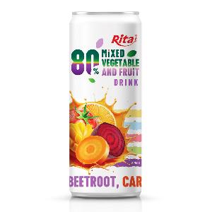 Hot Trending 320ml Sleek Can Mixed  Vegetable  And  Fruit  Drink