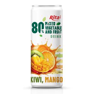 NFC Mixed Vegetable And Fruit Drink 320ml Sleek Can