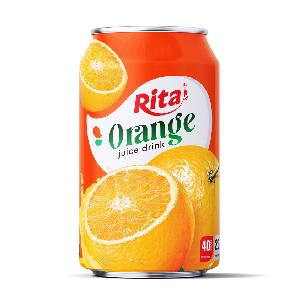 330ml Short Can Orange Fruit Juice RITA Brand