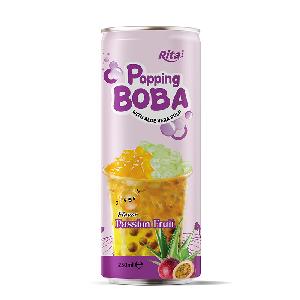 Hot Trending 250ml Can Bubble Tea Passion Fruit Flavor