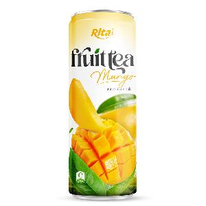 Hot Product 2024 Mango Tea Drink 320ml Sleek Can